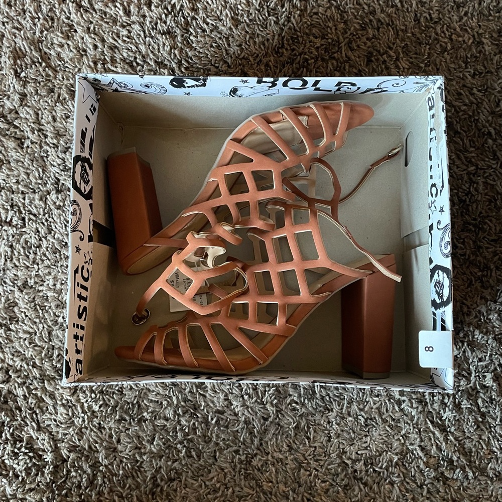 **NEW** Brash (Cognac Heels)